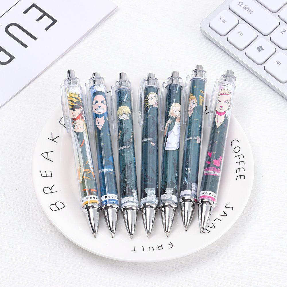 Nanas 0.5mm Bolpoin Tahan Lama Kreatif Alat Tulis Cosplay Anime Signature Pen