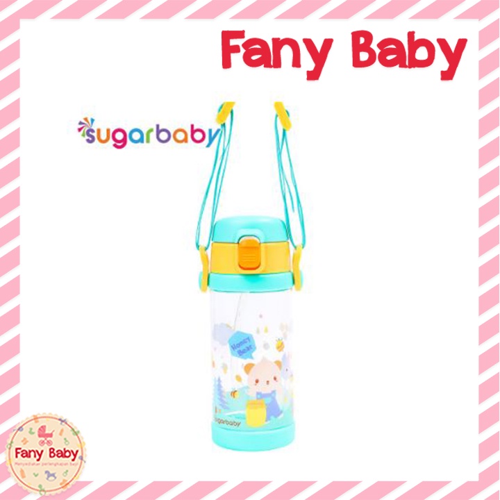 SUGAR BABY TRITAN KIDS BOTTLE 12M+400ML [ GREEN ]