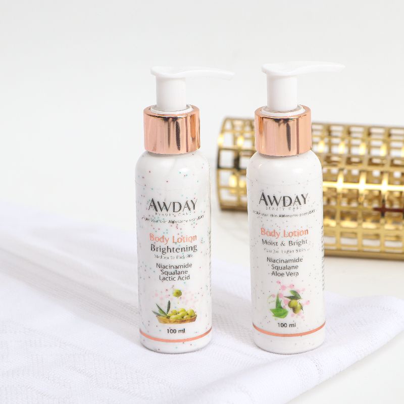 Awday bodylotion brightening pemutih kulit instan dan permanen body lotion Moist and Bright