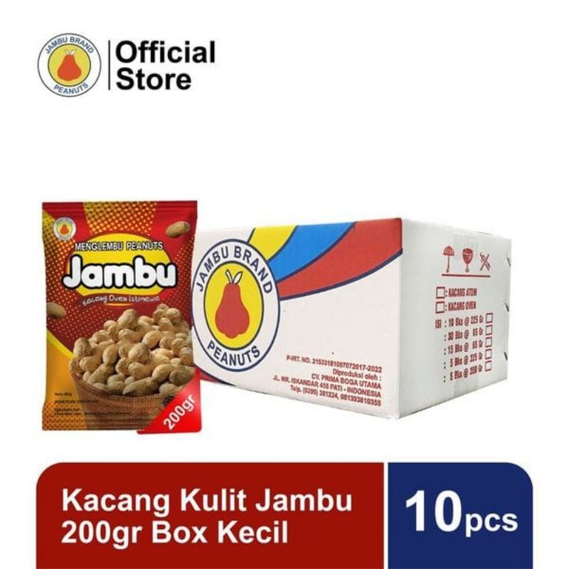 

Kacang Kulit Jambu 200gr Box Kecil