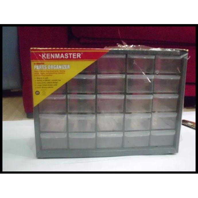 Rak Komponen 25 Slot / Kotak Spare Part / Rak Susun Kenmaster