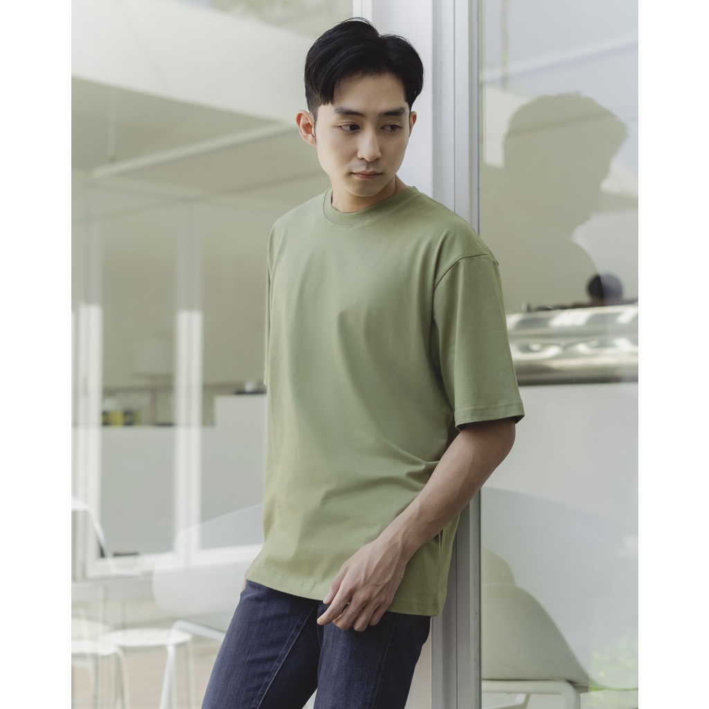 Osaka Oversized Tshirt In Sage Green - Kaos Oversize Pria dan Wanita Hijau Sage - Blank Apparel