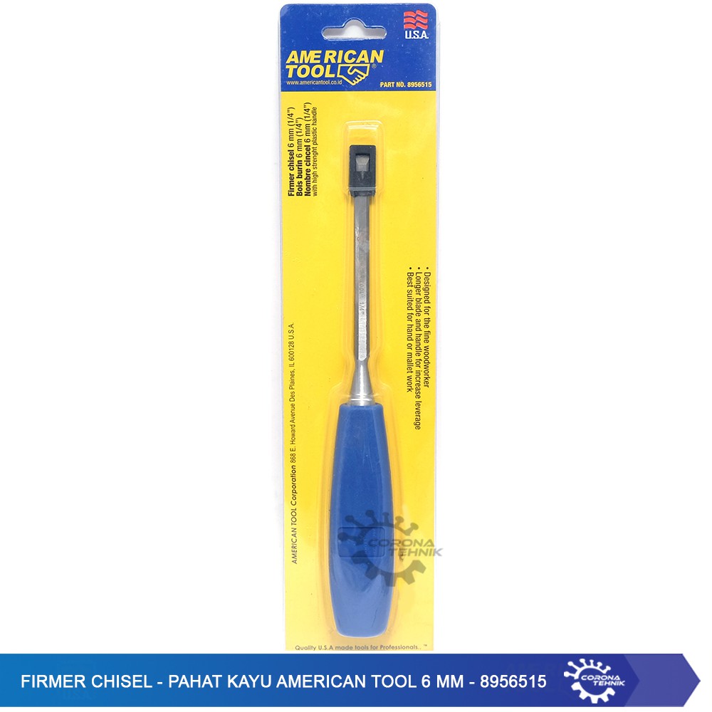 Firmer Chisel - Pahat Kayu American Tool 6 mm - 8956515