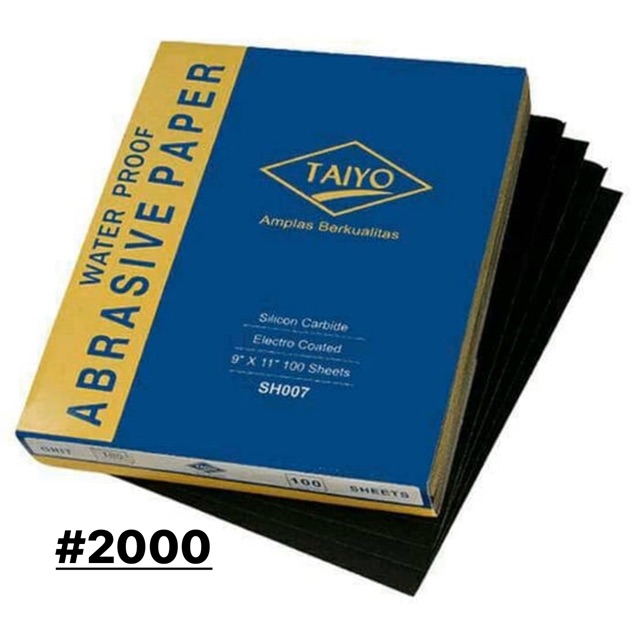 ERLINDAJAYAGROSIR Amplas Lembaran Taiyo #2000 Amplas Duco Amplas Kertas