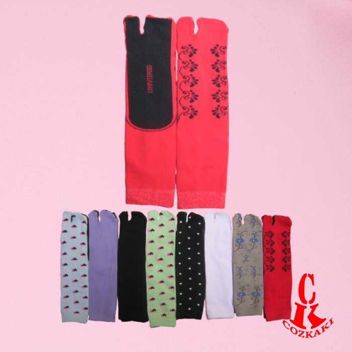 MUSLIMAH SOCKS/ KAOS KAKI JEMPOL/ KAOS KAKI 2 JARI PEREMPUAN WARNA ACAK | TANGERANG