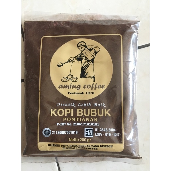 

kopi aming coffee kopi bubuk khas pontianak