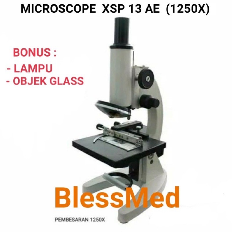 Mikroskop Lanjutan Siswa 1250x Microscope XSP 13A + Lampu