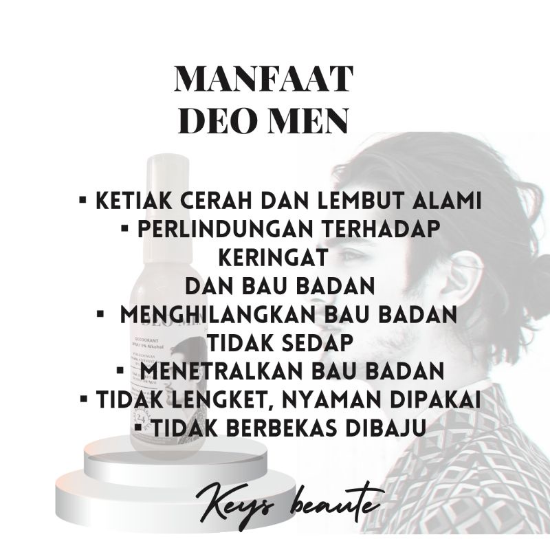 Deodoran spray Tawas BPOM ampuh atasi bau ketiak, bau badan, memcerahkan non Alkohol non parfume halal