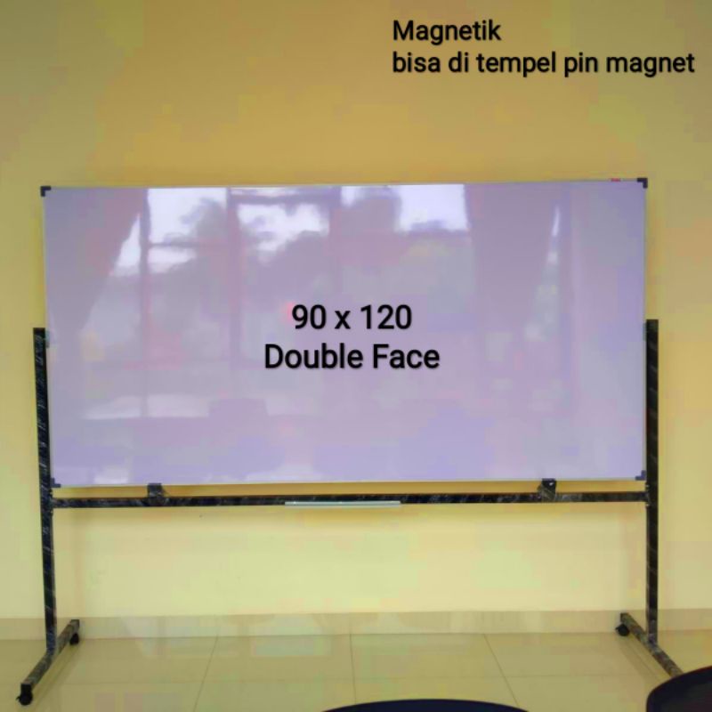 Whiteboard double face 90 x 120 cm magnetik