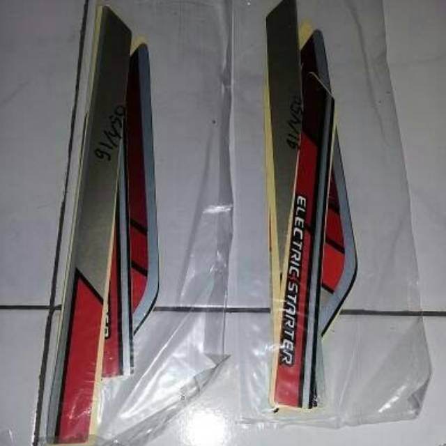 Striping Standart Honda Astrea Prima tahun 1991 merah