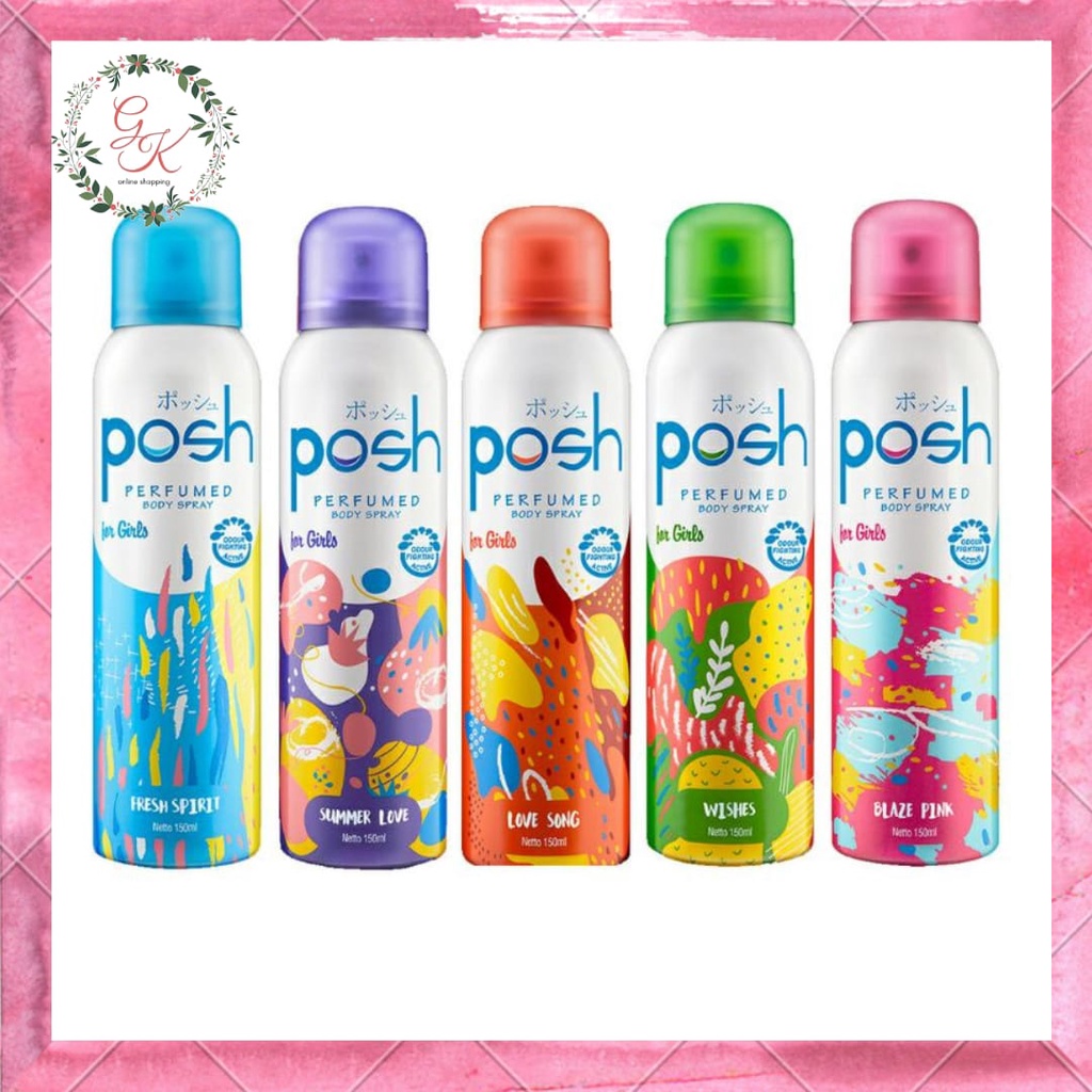 Jual Posh Perfumed Body Spray For Girls 150 Ml | Shopee Indonesia