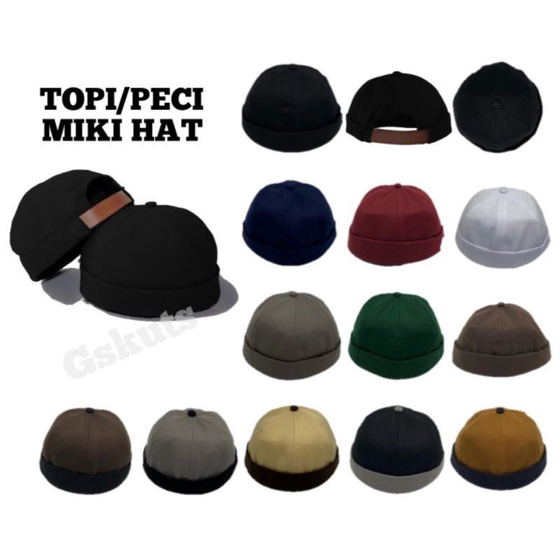 Miki hat topi peci kopeah grosir lebih murah dengan banyak varian warna