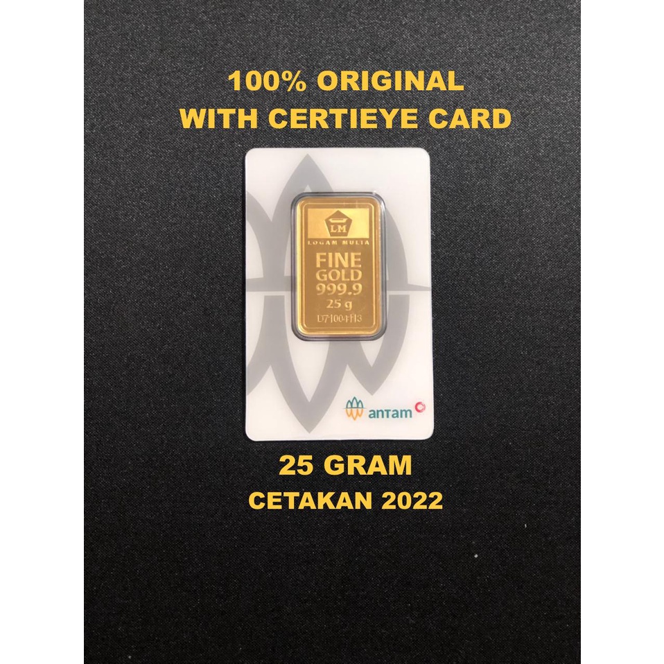 LM EMAS ANTAM 25 Gram, Cetakan 2022