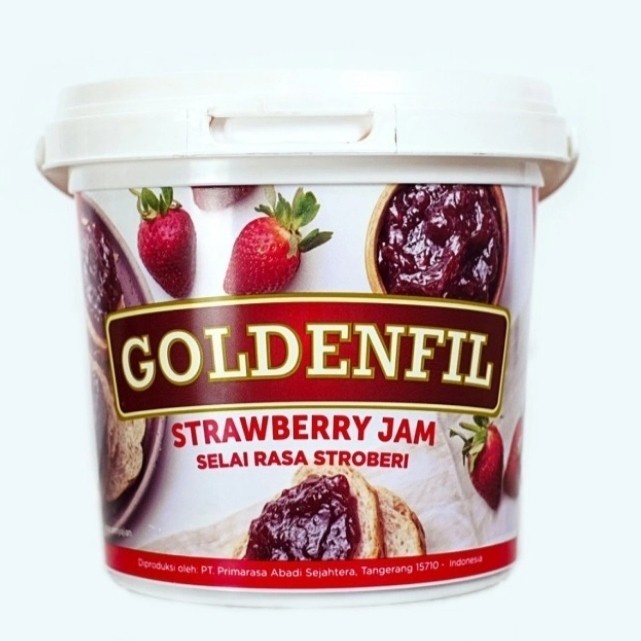 

SELAI- GOLDENFIL STRAWBERRY JAM 1KG (50% BUAH ASLI) SALAI STRAWBERRY - MILK CRUNCHY -SELAI.