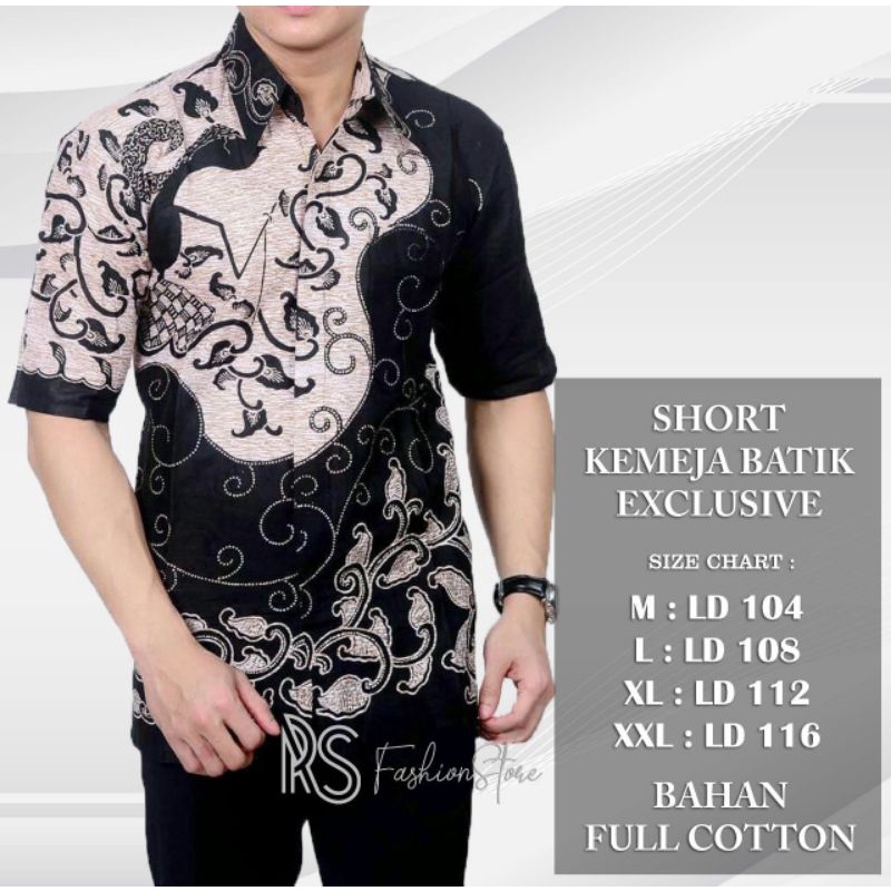 Baju Batik M L XL XXL JUMBO NEW ARRIVAL DISTRO BATIK HRB026 BATIK NOTOARTO HITAM MANIS /kemejabatik/batikmurah/batikkombinasiKemeja Batik Pria Moderen Lengan Pendek Motif Hitam Manis-WYM PUNDAK