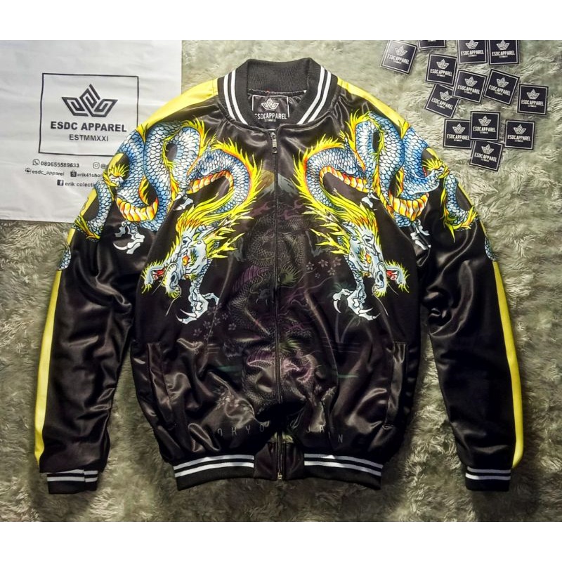 COD Jaket Sukajan Jepang Original Termurah Terlaris Terbaru Sukajan Murayama Jaket Baseball Varsity 