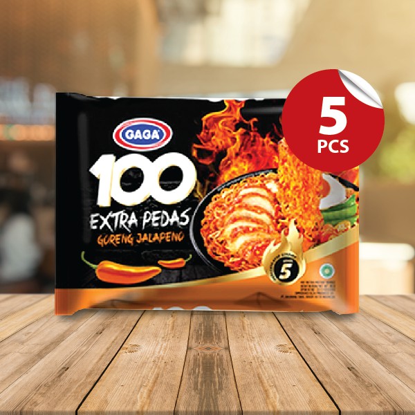 

Gaga Mie Goreng 100 Extra Pedas Jalapeno 85G