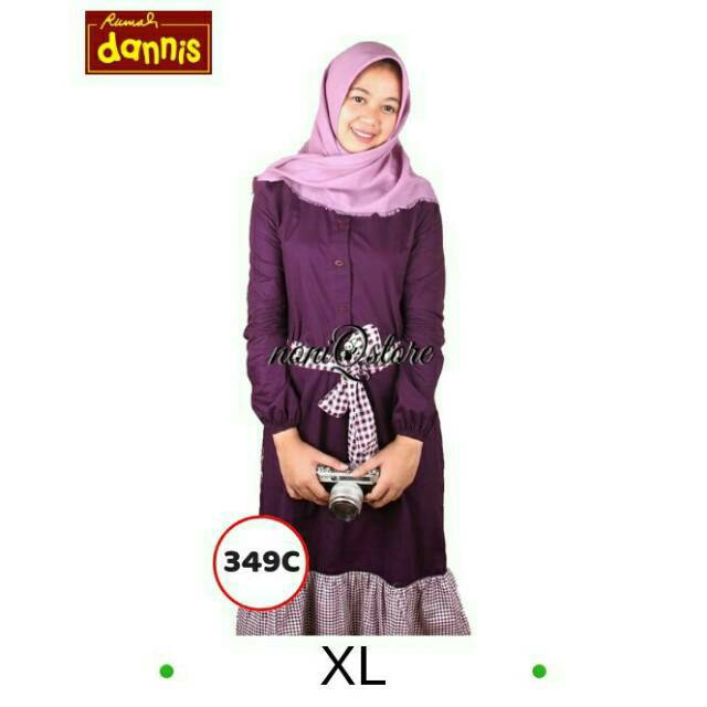 Abaya Dewasa Dannis 329rb Gamis Ibu Setelan Dewasa Baju Muslim