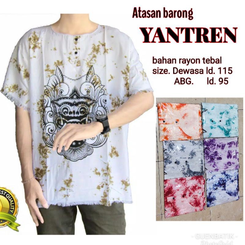  KAOS  BARONG YANTREN TIEDIE BEST SELLER BAJU PANTAI  KHAS 