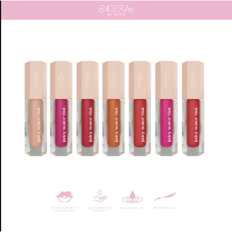 Noera Juicy Water Tint - Fresh Peach - Lip Tint Noera BPOM