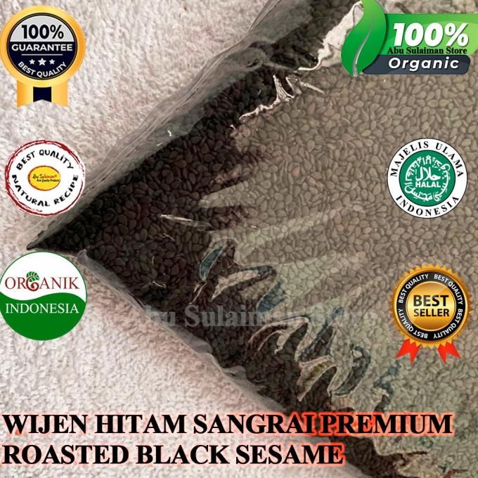 

Wijen Hitam Sangrai 1 Kg Panggang Black Sesame Toasted Roasted 1 KG