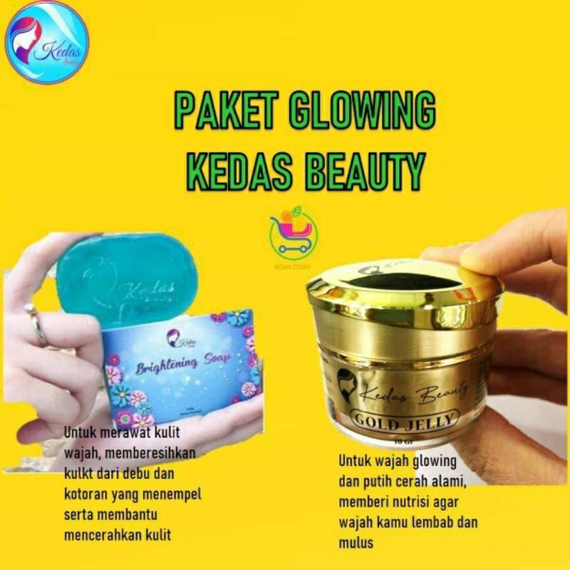 PAKET KEDAS BEAUTY ORIGINAL100%/BODY SERUM KEDAS BEAUTY/BODY SRUB KEDAS  BEAUTY