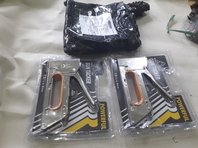 Guntacker Steples Gun Tembak Jok Kulit Motor - Gun Tacker 13/4-6-8mm (free Isi Joyko)