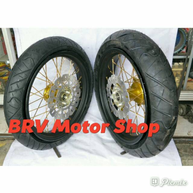 Paket Velg SuperMoto Honda Crf 150L - Honda Crf 150L Ring 17