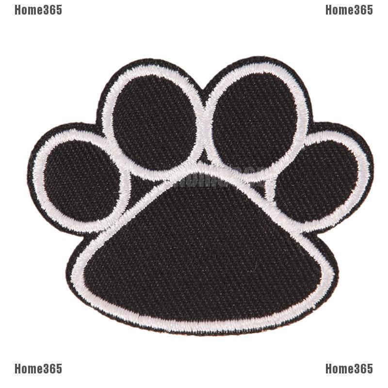 Stiker Sablon Gambar Telapak Kaki Anjing Motif Bordir Aplikasi Jahit Untuk Pakaian Diy Shopee Indonesia