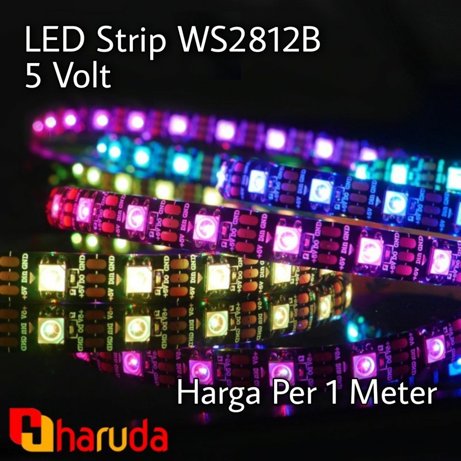 Lampu Led Strip Rgb Ws B Ws Volt Ip Per Meter Shopee Indonesia