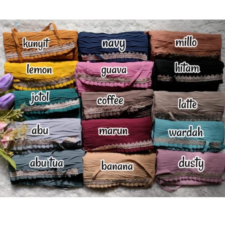 BERGO MARYAM PLISKET KCB PADI RENDA / BERGO PLISKET / JILBAB PLISKET / MARYAM PLISKET RENDA / BERGO 