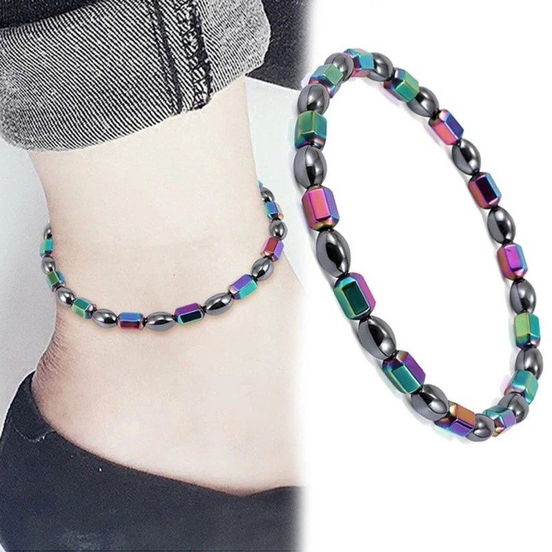 Gelang Obsidian Vintage Untuk Pria Dan Wanita Universal Kesehatan Ankle Chain Jewelry Decoration