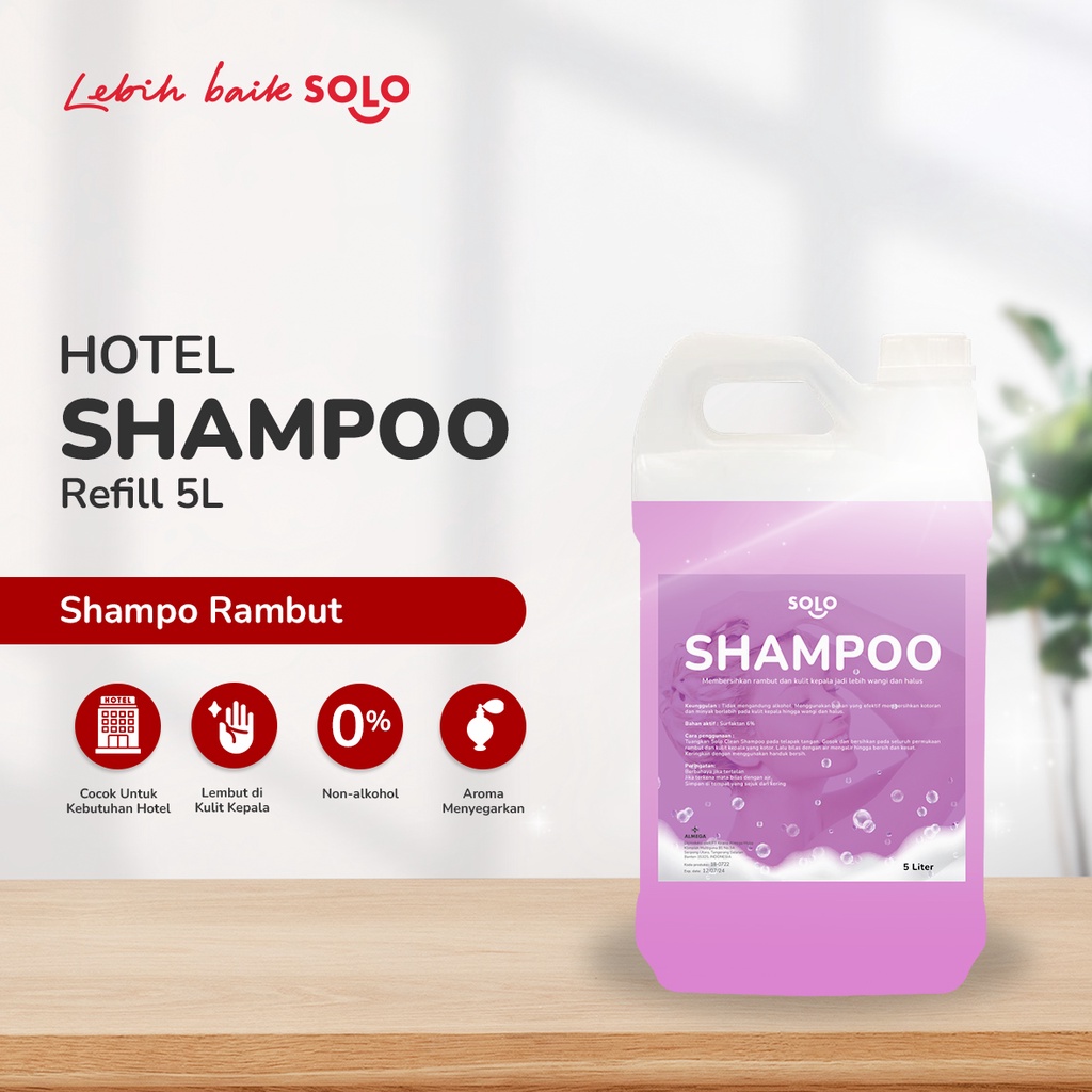 Solo Clean Shampoo / Hotel Shampoo / Refill Shampoo - 5L