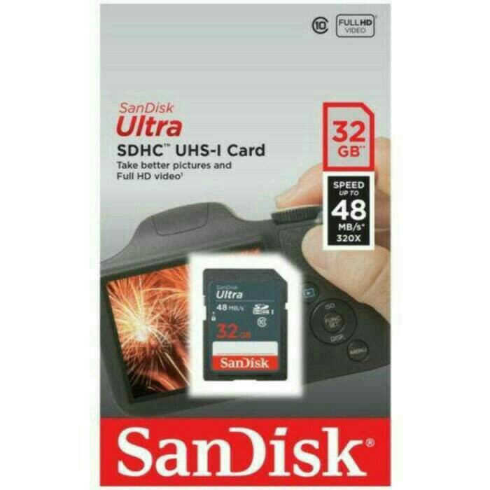 Memory SD CARD SANDISK 32GB Class 10 Ultra Hd original