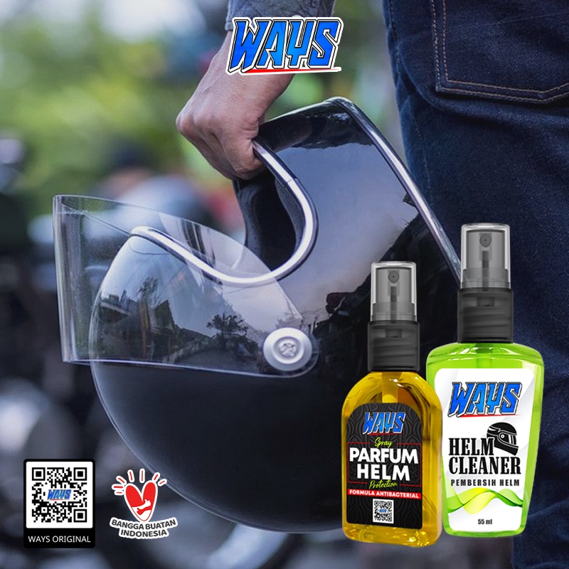 Helm Pembersih Pengkilap Parfum Pewangi Cuci Wash Helm Body Visor Kaca Helmet Motor Ways