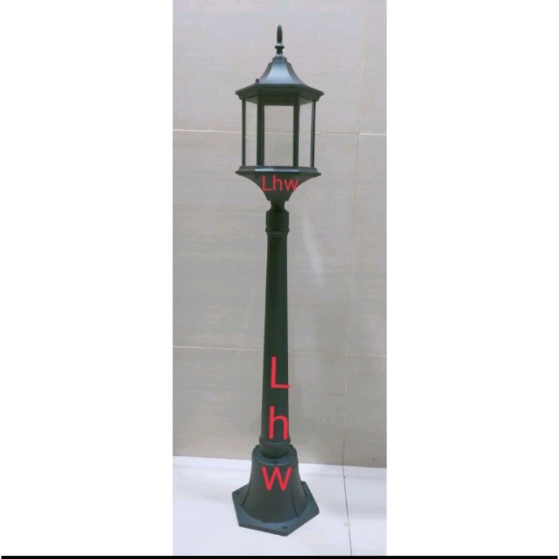 lampu hias tiang 2044 outdoor indoor dekorasi taman outdoor lapangan pagar