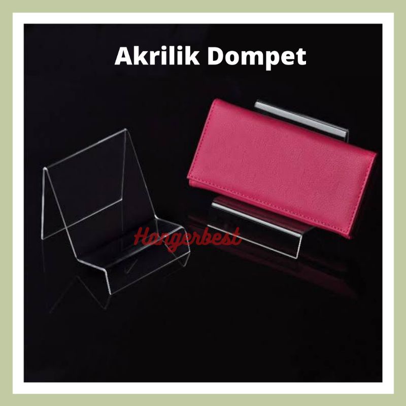 akrilik dompet/pajangan dompet akrilik