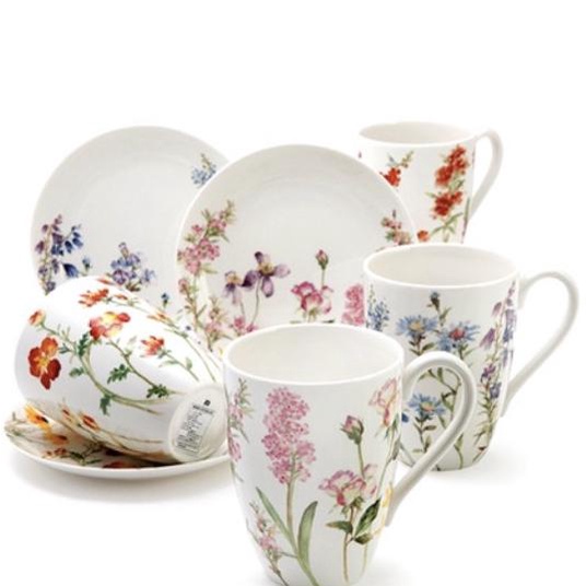 Saint James Continental Mug and Saucer Set Seasons St James Gift