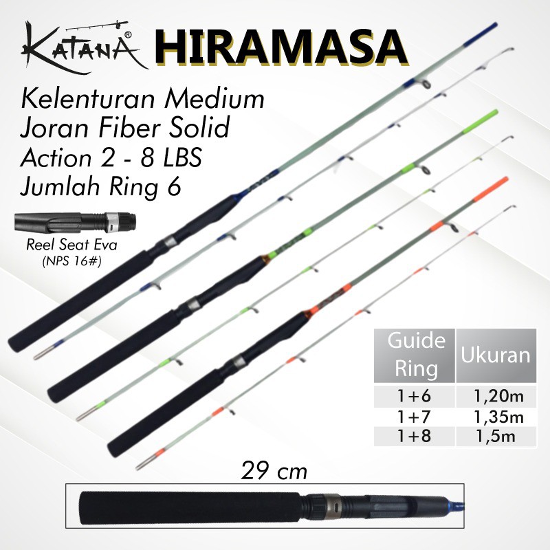 Joran Udang Katana HIRAMASA (Kuat dan Lentur)