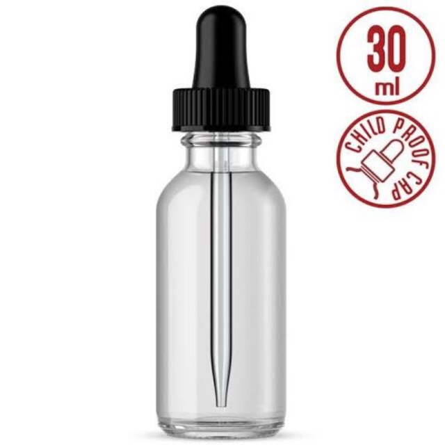 Botol Pipet Kaca 30 ml Childproof - Glass Bottle Pipette 30ml for E-Liquid