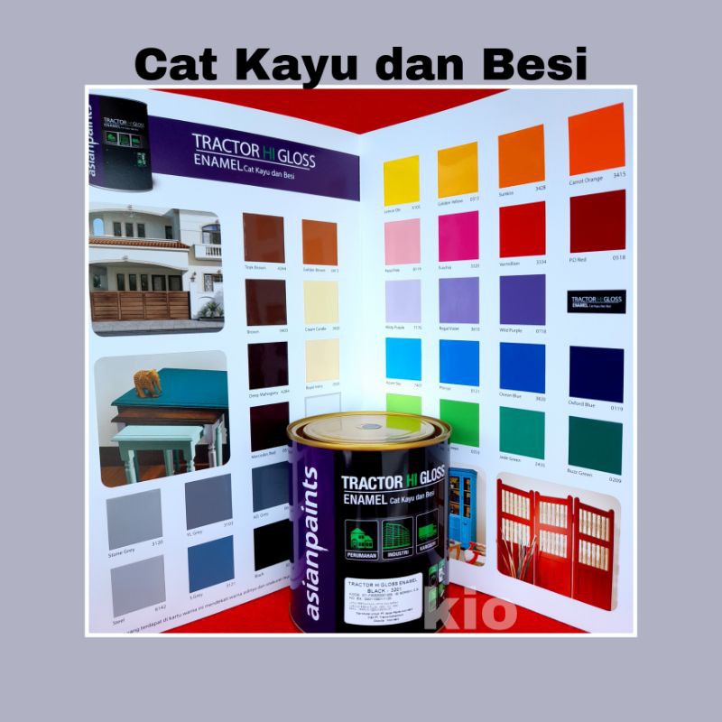 

Cat minyak untuk kayu dan besi Asianpaints 0.9 ltr