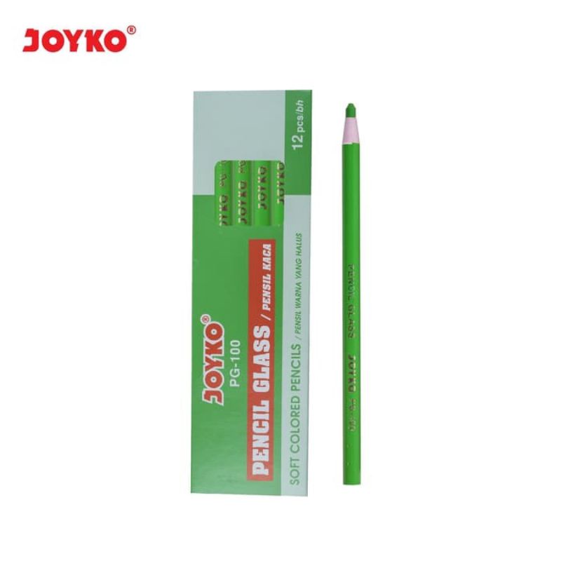 

Pencil Glass Pensil Kaca Warna Hijau Joyko PG-100 Hijau 1 Box 12 Pcs