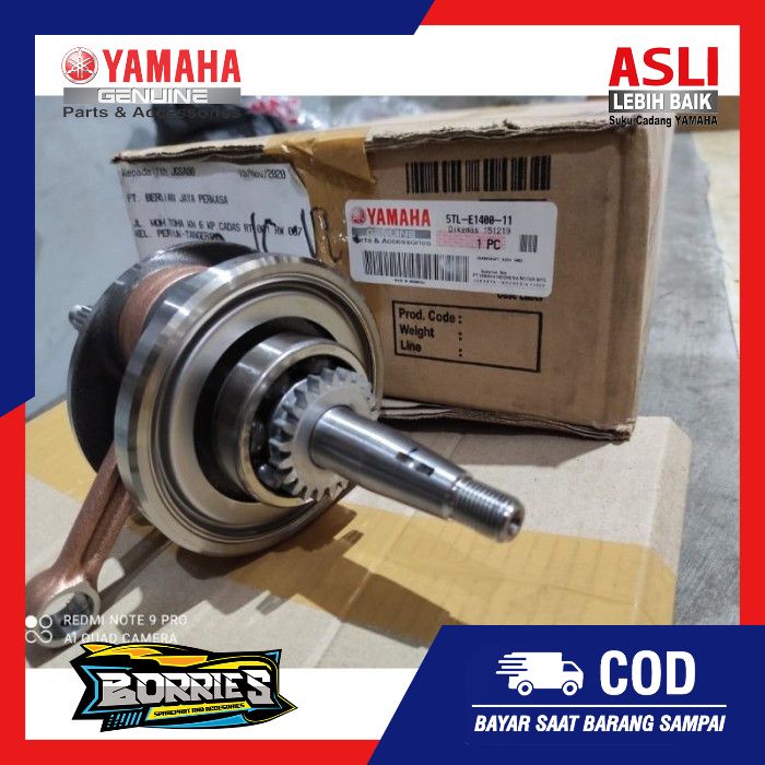 CRANKSHAFT KRUK AS 5TL MIO ORIGINAL ORI ASLI YAMAHA YGP 5TL-E1400-11