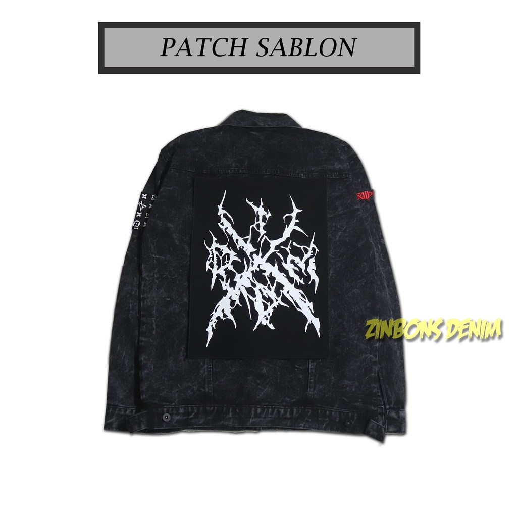 CATALOGE TERUSAN BACKPATCH SABLON EMBLEM PREMIUM BIG SIZE MUSIK PATCH SABLON BEST QUALITY