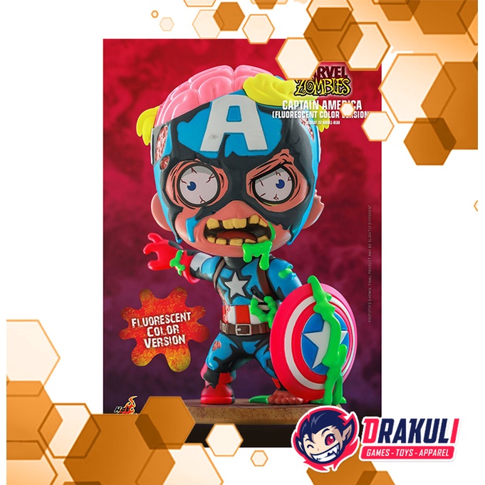 Cosbaby 833 Marvel Zombies – Captain America Fluorescent Color Version