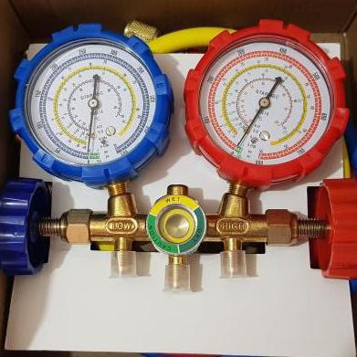 MANIFOLD DOUBLE MULTI R22 R410 R32 R134 (SELANG R22) STARMEC