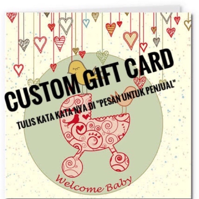 Tambahan Kartu Ucapan | Gift Card | Tambahan Gift Card