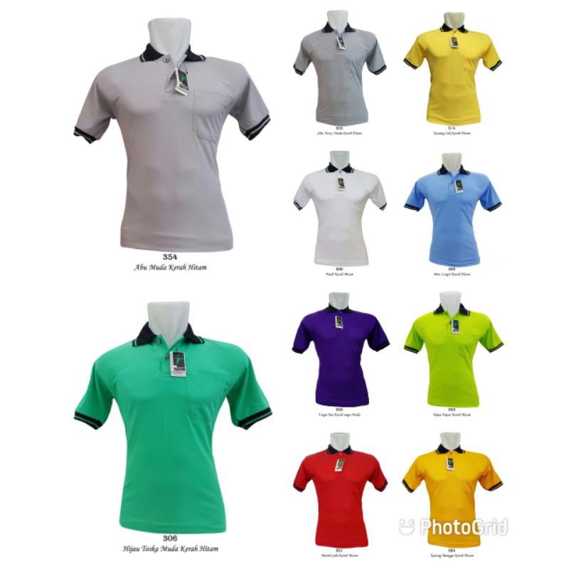 Kaos Kerah Polos Kaos Wangki Lakos TC