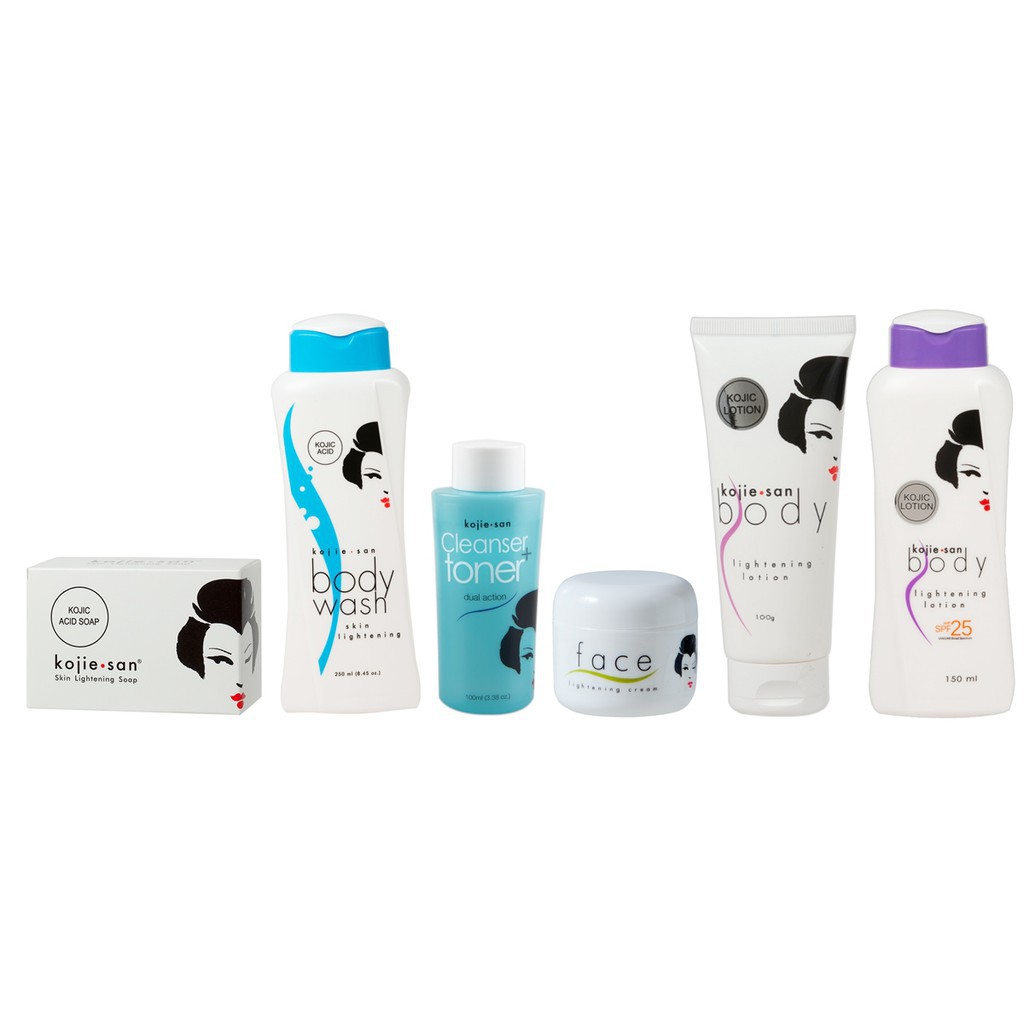 [PROMO TERMURAH] Paket Kojie San Lightening Series Wajah + Body Lotion (Size Kecil)