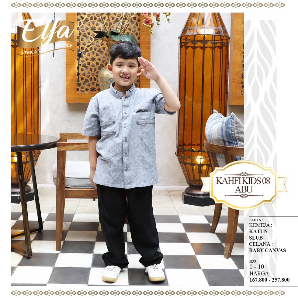 ETHICA KAHFI KIDS 08 PEACH / ABU / COKLAT